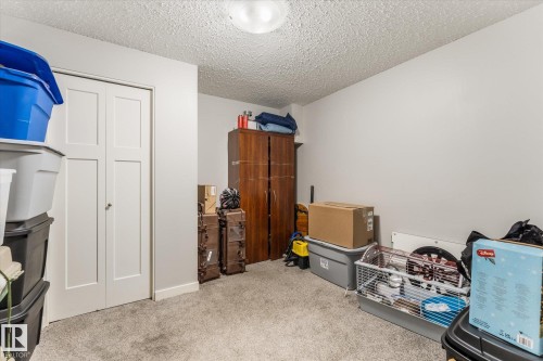 Neutral wall finishes, textured ceiling, and flush mount lighting - 35 Mcleod Place, Edmonton, AB - Indoor