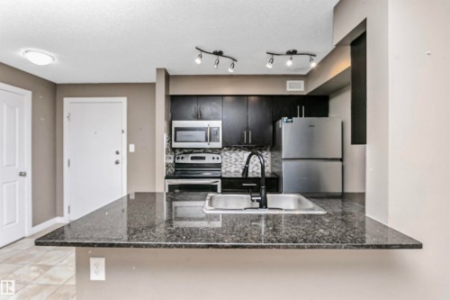 304 274 Mcconachie Dr Nw, Edmonton, AB - Indoor Photo Showing Kitchen With Upgraded Kitchen