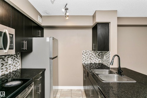 304 274 Mcconachie Dr Nw, Edmonton, AB - Indoor Photo Showing Kitchen With Double Sink