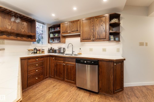 101 9131 99 Street, Edmonton, AB - Indoor Photo Showing Kitchen With Double Sink