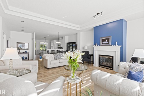 16 50 Oakridge Drive, St. Albert, AB - Indoor Photo Showing Living Room With Fireplace