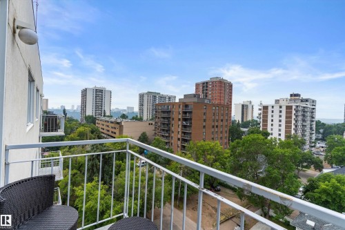 905 9940 112 Street, Edmonton, AB - Outdoor With Balcony