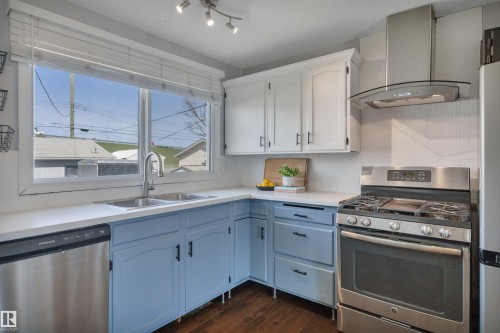 4316 53 Street, Leduc, AB - Indoor Photo Showing Kitchen With Double Sink