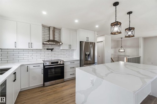 10207 165 Avenue, Edmonton, AB - Indoor Photo Showing Kitchen With Upgraded Kitchen
