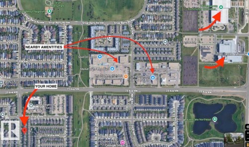 Location Map. Illustrating the property's position relative to surrounding points of interest - 2143 32 Street, Edmonton, AB - Other