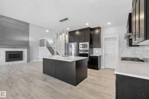 1523 Darby Bay, Edmonton, AB - Indoor Photo Showing Kitchen With Upgraded Kitchen