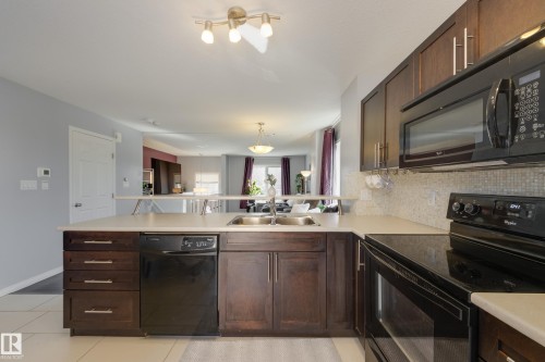 4908 Terwillegar Common, Edmonton, AB - Indoor Photo Showing Kitchen With Double Sink