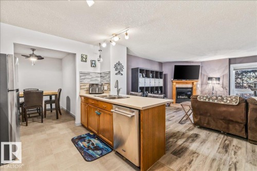 514 3 Perron Street, St. Albert, AB - Indoor With Fireplace
