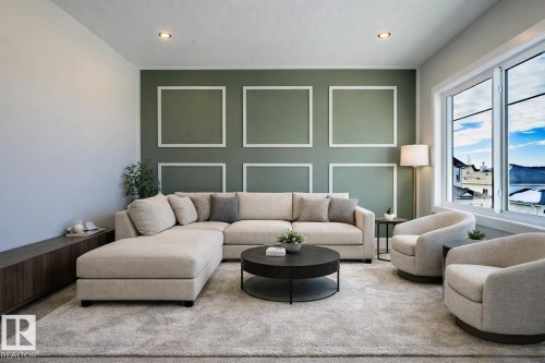 16 Middleton Close, Leduc, AB - Indoor Photo Showing Living Room