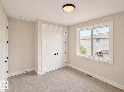 Room featuring light gray wall paint, white trim, and light gray carpet - 