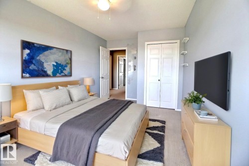 Virtually Staged - 170 Keystone Crescent, Leduc, AB - Indoor Photo Showing Bedroom