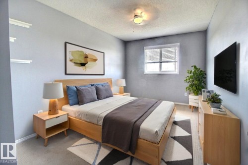 Virtually Staged - 170 Keystone Crescent, Leduc, AB - Indoor Photo Showing Bedroom