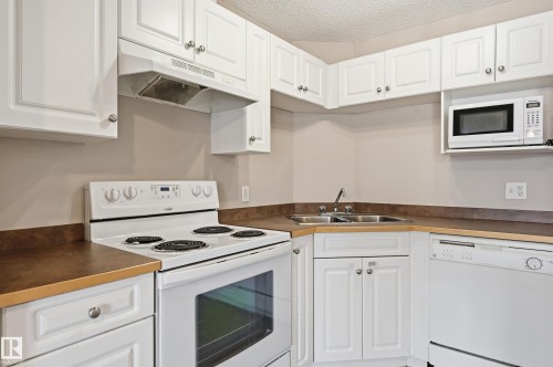 105 5350 199 Street, Edmonton, AB - Indoor Photo Showing Kitchen With Double Sink
