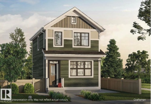 Two-story residence featuring a gabled roof and a covered entryway - 3896 Wren Crescent, Edmonton, AB - Outdoor