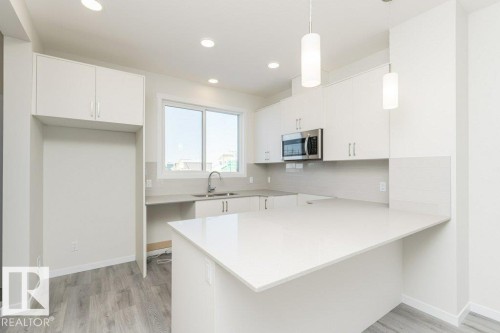 3896 Wren Crescent, Edmonton, AB - Indoor Photo Showing Kitchen With Double Sink