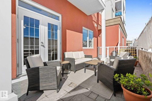 *Virtually Staged Image* - 110 5211 50 Street, Stony Plain, AB - Outdoor With Deck Patio Veranda With Exterior