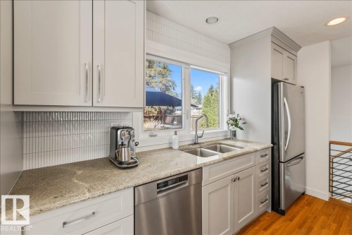 8944 146A Street, Edmonton, AB - Indoor Photo Showing Kitchen With Double Sink