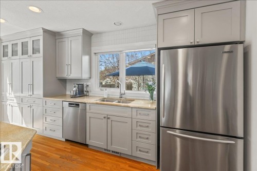 8944 146A Street, Edmonton, AB - Indoor Photo Showing Kitchen With Double Sink With Upgraded Kitchen
