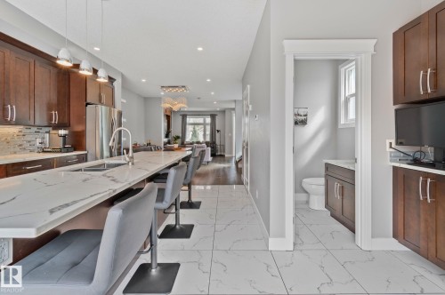 9855 79 Avenue, Edmonton, AB - Indoor Photo Showing Kitchen With Double Sink
