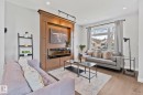 9855 79 Avenue, Edmonton, AB  - Indoor Photo Showing Living Room With Fireplace 
