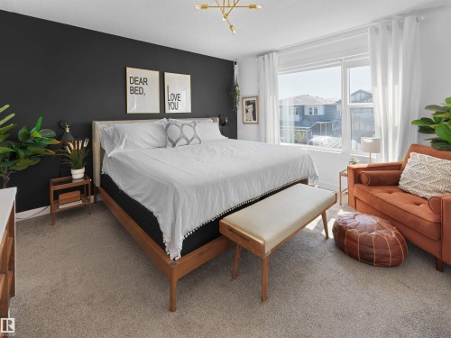 3608 8 Avenue, Edmonton, AB - Indoor Photo Showing Bedroom