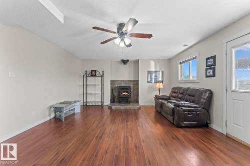 1938 Forest Drive, Cold Lake, AB - Indoor Photo Showing Living Room With Fireplace