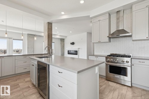502 1316 Windermere Way, Edmonton, AB - Indoor Photo Showing Kitchen With Upgraded Kitchen