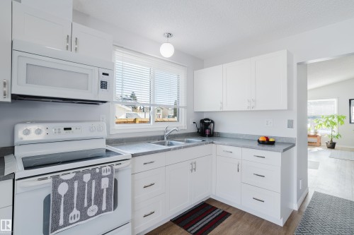 6 Kiniski Crescent, Edmonton, AB - Indoor Photo Showing Kitchen With Double Sink