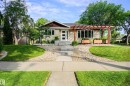 Single-story residence featuring a front entry with concrete steps and a modern door - 14604 92A Avenue, Edmonton, AB  - Outdoor 