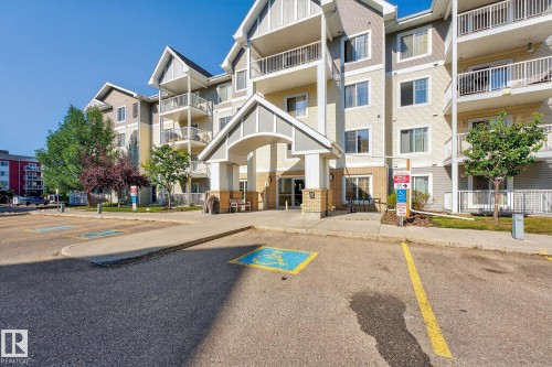 Multi-level building with varied siding and decorative gables - 215 2208 44 Avenue, Edmonton, AB - Outdoor With Balcony