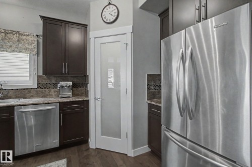 7363 179 Avenue, Edmonton, AB - Indoor Photo Showing Kitchen With Stainless Steel Kitchen