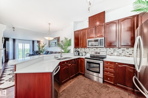 412 4312 139 Avenue, Edmonton, AB - Indoor Photo Showing Kitchen With Double Sink With Upgraded Kitchen