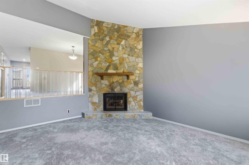 42 Patterson Cr, St. Albert, AB - Indoor Photo Showing Other Room With Fireplace