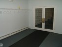 Double glass-paneled doors with brass hardware - 4707 50 Street, Two Hills, AB  - Indoor Photo Showing Other Room 