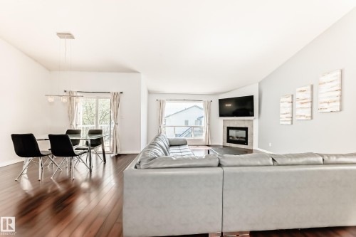 4823 147 Avenue, Edmonton, AB - Indoor Photo Showing Living Room With Fireplace
