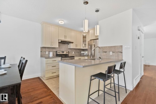 10813 66 Avenue, Edmonton, AB - Indoor Photo Showing Kitchen With Upgraded Kitchen