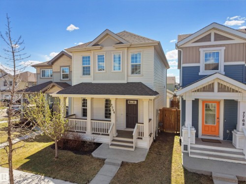 7766 Eifert Crescent, Edmonton, AB - Outdoor With Deck Patio Veranda With Facade