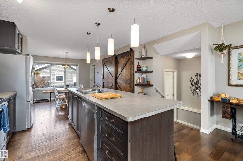 8324 23 Avenue, Edmonton, AB - Indoor Photo Showing Kitchen With Double Sink With Upgraded Kitchen