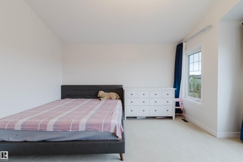Spacious room featuring light-colored carpeting and white walls - 17718 5A Avenue, Edmonton, AB - Indoor Photo Showing Bedroom