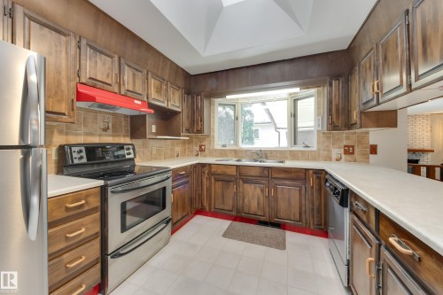 12307 54 Street, Edmonton, AB - Indoor Photo Showing Kitchen With Double Sink