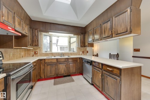 12307 54 Street, Edmonton, AB - Indoor Photo Showing Kitchen With Double Sink