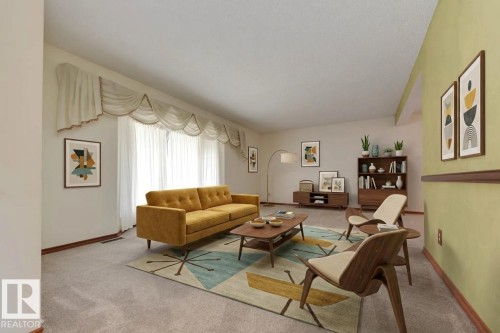 12307 54 Street, Edmonton, AB - Indoor Photo Showing Living Room