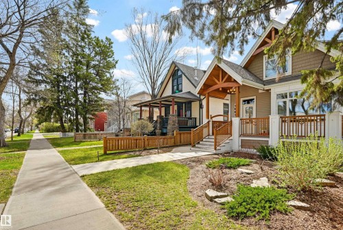 10813 74 Avenue, Edmonton, AB - Outdoor With Deck Patio Veranda With Facade
