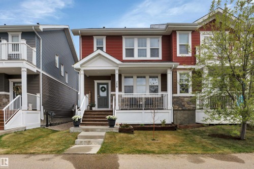 258 Robinson Drive, Leduc, AB - Outdoor With Deck Patio Veranda With Facade