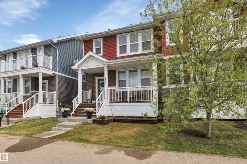 258 Robinson Drive, Leduc, AB - Outdoor With Deck Patio Veranda With Facade