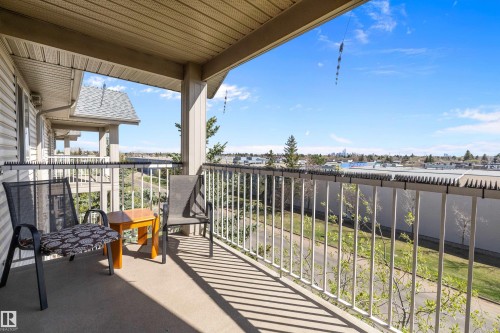 South facing balcony with view overlooking the city - 415 12550 140 Avenue, Edmonton, AB - Outdoor With Exterior
