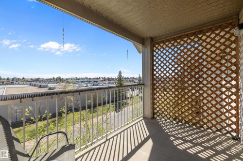 South facing balcony with view overlooking the city - 415 12550 140 Avenue, Edmonton, AB - Outdoor With Balcony With Exterior