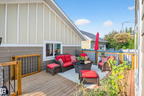 Expansive wood deck with a privacy fence - 8003 Summerside Grande Boulevard, Edmonton, AB - Outdoor With Deck Patio Veranda With Exterior