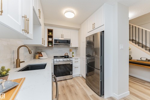 3105 109 Street, Edmonton, AB - Indoor Photo Showing Kitchen With Upgraded Kitchen