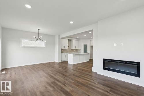 2322 Egret Way, Edmonton, AB - Indoor Photo Showing Living Room With Fireplace